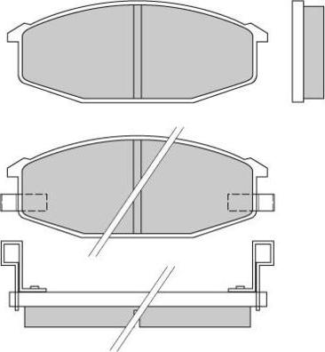 E.T.F. 12-0273 - Тормозные колодки, дисковые, комплект autospares.lv