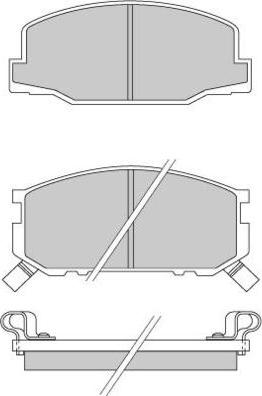 E.T.F. 12-0272 - Тормозные колодки, дисковые, комплект autospares.lv