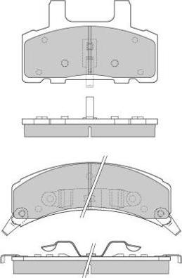 E.T.F. 12-0790 - Тормозные колодки, дисковые, комплект autospares.lv