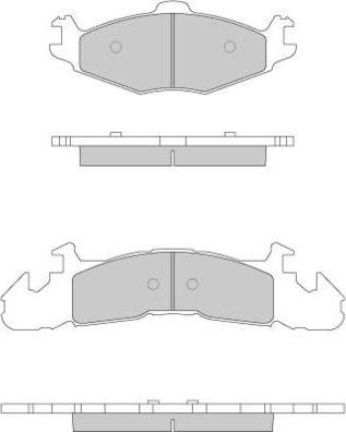 E.T.F. 12-0793 - Тормозные колодки, дисковые, комплект autospares.lv