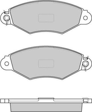 E.T.F. 12-0749 - Тормозные колодки, дисковые, комплект autospares.lv