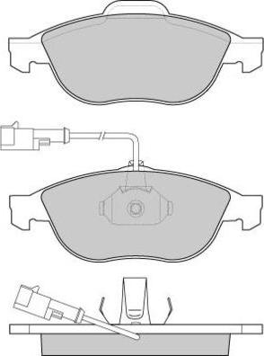 E.T.F. 12-0746 - Тормозные колодки, дисковые, комплект autospares.lv