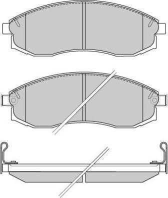 E.T.F. 12-0743 - Тормозные колодки, дисковые, комплект autospares.lv