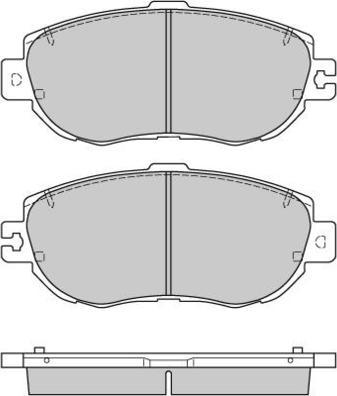 E.T.F. 12-0754 - Тормозные колодки, дисковые, комплект autospares.lv