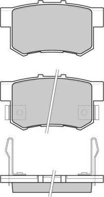 E.T.F. 12-0750 - Тормозные колодки, дисковые, комплект autospares.lv