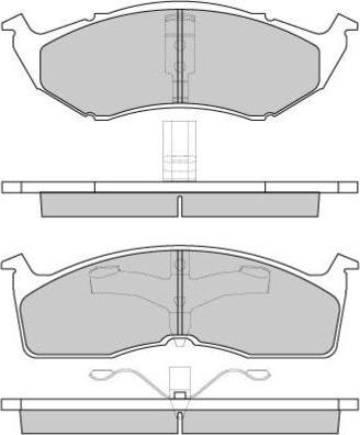 E.T.F. 12-0765 - Тормозные колодки, дисковые, комплект autospares.lv