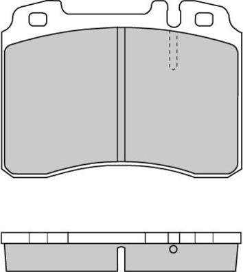 E.T.F. 12-0709 - Тормозные колодки, дисковые, комплект autospares.lv