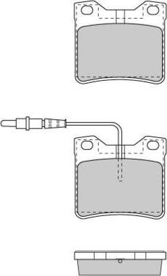 E.T.F. 12-0705 - Тормозные колодки, дисковые, комплект autospares.lv