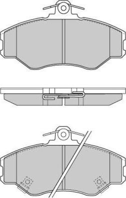 E.T.F. 12-0708 - Тормозные колодки, дисковые, комплект autospares.lv