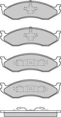 E.T.F. 12-0715 - Тормозные колодки, дисковые, комплект autospares.lv