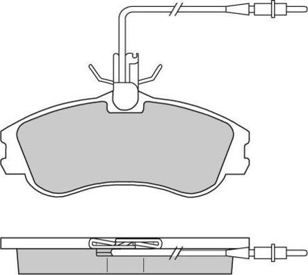 E.T.F. 12-0711 - Тормозные колодки, дисковые, комплект autospares.lv