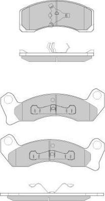 E.T.F. 12-0780 - Тормозные колодки, дисковые, комплект autospares.lv