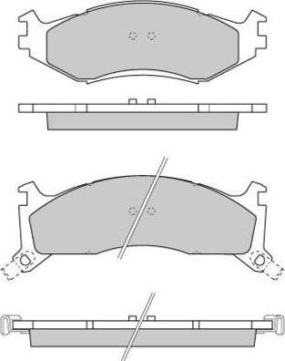 E.T.F. 12-0739 - Тормозные колодки, дисковые, комплект autospares.lv