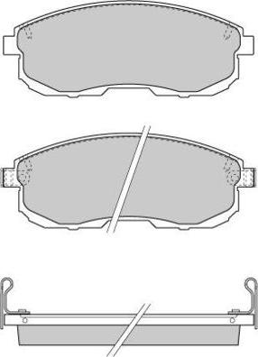 E.T.F. 12-0734 - Тормозные колодки, дисковые, комплект autospares.lv