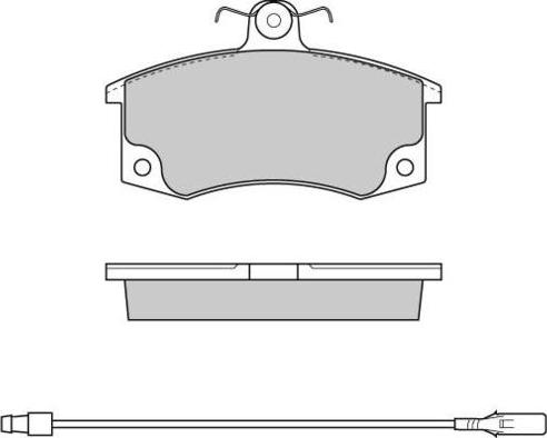 Valeo L66 - Тормозные колодки, дисковые, комплект autospares.lv