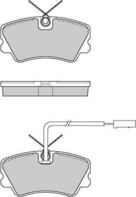 E.T.F. 12-0731 - Тормозные колодки, дисковые, комплект autospares.lv