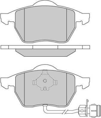 E.T.F. 12-0733 - Тормозные колодки, дисковые, комплект autospares.lv