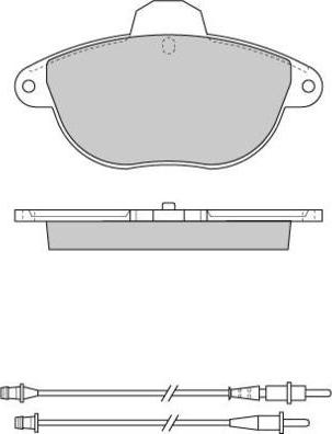 E.T.F. 12-0737 - Тормозные колодки, дисковые, комплект autospares.lv