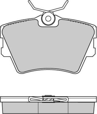 MGA MGA457 - Тормозные колодки, дисковые, комплект autospares.lv