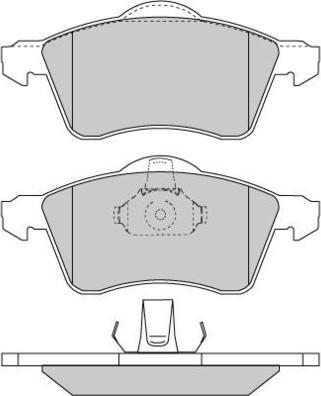 E.T.F. 12-0723 - Тормозные колодки, дисковые, комплект autospares.lv