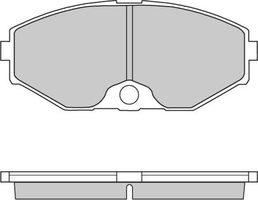 E.T.F. 12-0722 - Тормозные колодки, дисковые, комплект autospares.lv