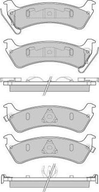 E.T.F. 12-0777 - Тормозные колодки, дисковые, комплект autospares.lv