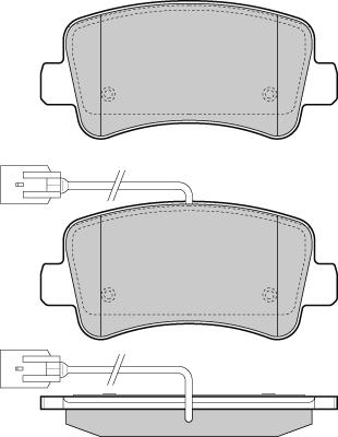 E.T.F. 12-1441 - Тормозные колодки, дисковые, комплект autospares.lv