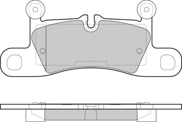 EDR RAP1686 - Тормозные колодки, дисковые, комплект autospares.lv