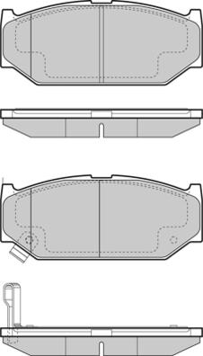 E.T.F. 12-1455 - Тормозные колодки, дисковые, комплект autospares.lv