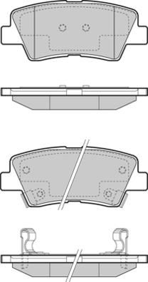 Remsa 136212 - Тормозные колодки, дисковые, комплект autospares.lv