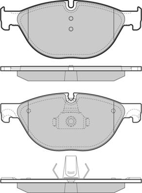 HELLA T1960 - Тормозные колодки, дисковые, комплект autospares.lv