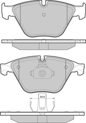 E.T.F. 12-1452 - Тормозные колодки, дисковые, комплект autospares.lv