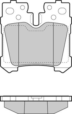 E.T.F. 12-1463 - Тормозные колодки, дисковые, комплект autospares.lv
