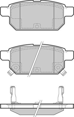 E.T.F. 12-1467 - Тормозные колодки, дисковые, комплект autospares.lv