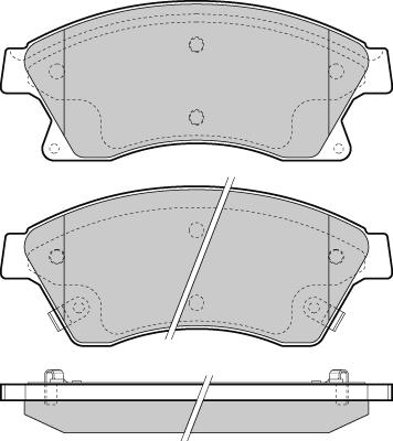 E.T.F. 12-1404 - Тормозные колодки, дисковые, комплект autospares.lv