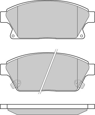 E.T.F. 12-1405 - Тормозные колодки, дисковые, комплект autospares.lv