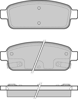 E.T.F. 12-1406 - Тормозные колодки, дисковые, комплект autospares.lv