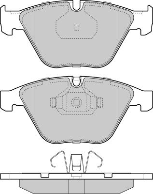 E.T.F. 12-1403 - Тормозные колодки, дисковые, комплект autospares.lv