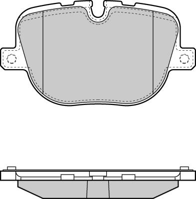 E.T.F. 12-1416 - Тормозные колодки, дисковые, комплект autospares.lv