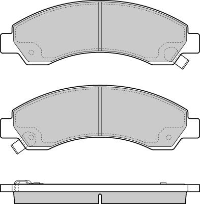 Magneti Marelli T1695MM - Тормозные колодки, дисковые, комплект autospares.lv