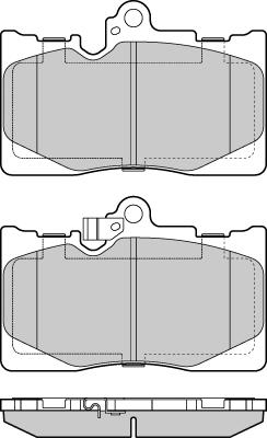 BENDIX 573413 - Тормозные колодки, дисковые, комплект autospares.lv