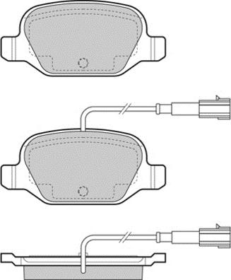 R Brake RB2038-200 - Тормозные колодки, дисковые, комплект autospares.lv