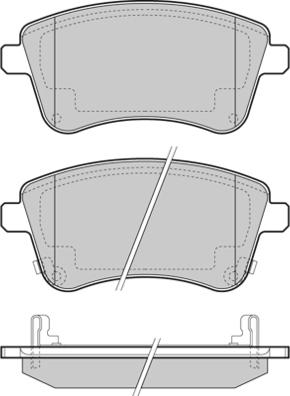 E.T.F. 12-1486 - Тормозные колодки, дисковые, комплект autospares.lv