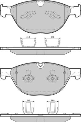 E.T.F. 12-1483 - Тормозные колодки, дисковые, комплект autospares.lv