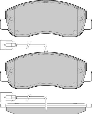 E.T.F. 12-1439 - Тормозные колодки, дисковые, комплект autospares.lv