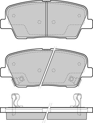 KIA 58302B1A40 - Тормозные колодки, дисковые, комплект autospares.lv