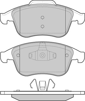 E.T.F. 12-1430 - Тормозные колодки, дисковые, комплект autospares.lv