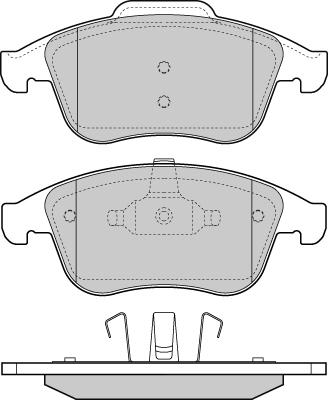 E.T.F. 12-1431 - Тормозные колодки, дисковые, комплект autospares.lv