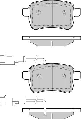 Lucas Electrical GDB1905 - Тормозные колодки, дисковые, комплект autospares.lv