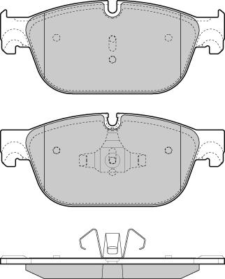 E.T.F. 12-1432 - Тормозные колодки, дисковые, комплект autospares.lv